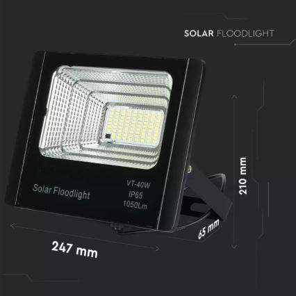 LED Dimbare zonne-schijnwerper LED/16W/3,2V 4000K IP65 10000 mAh + afstandsbediening