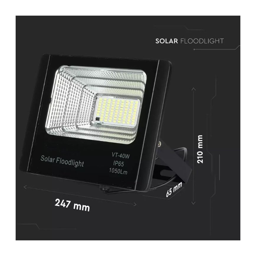 LED Dimbare zonne-schijnwerper LED/16W/3,2V 4000K IP65 10000 mAh + afstandsbediening
