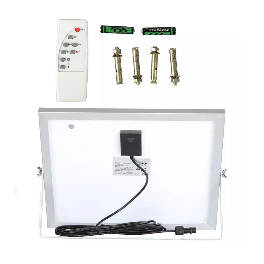 LED Dimbare zonne-schijnwerper LED/16W/3,2V 4000K IP65 10000 mAh + afstandsbediening