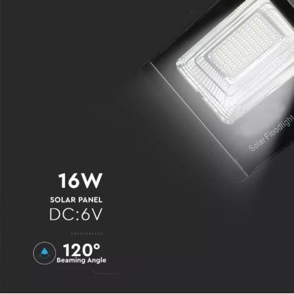 LED Dimbare zonne-schijnwerper LED/16W/3,2V 4000K IP65 10000 mAh + afstandsbediening