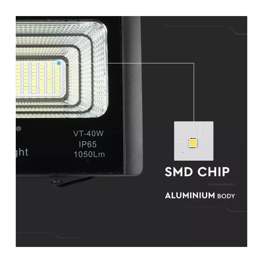 LED Dimbare zonne-schijnwerper LED/16W/3,2V 4000K IP65 10000 mAh + afstandsbediening
