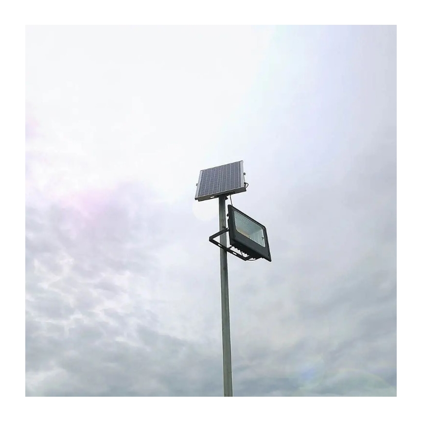 LED Dimbare zonne-schijnwerper LED/20W/6,4V 4000K IP65 10000 mAh + afstandsbediening