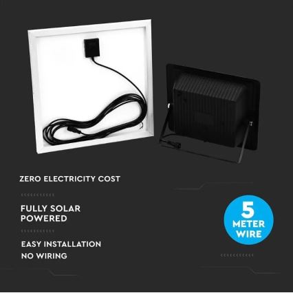 LED Dimbare zonne-schijnwerper LED/20W/6,4V 4000K IP65 10000 mAh + afstandsbediening