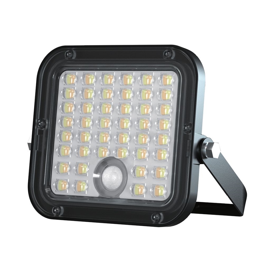 LED Dimbare zonne-schijnwerper met sensor LED/10W/3,7V 4000/6000K IP65 3600 mAh + afstandsbediening