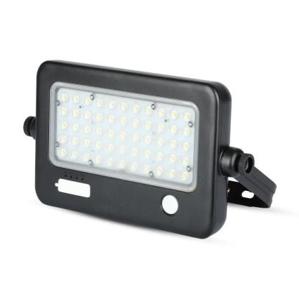 LED Dimbare zonne-schijnwerper met sensor LED/10W/3,7V 4000K IP65 7200 mAh + USB-poort