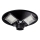 LED Dimbare zonne-straatlantaarn met sensor LED/15W/6V 11000 mAh 6500K IP65 zwart + afstandsbediening
