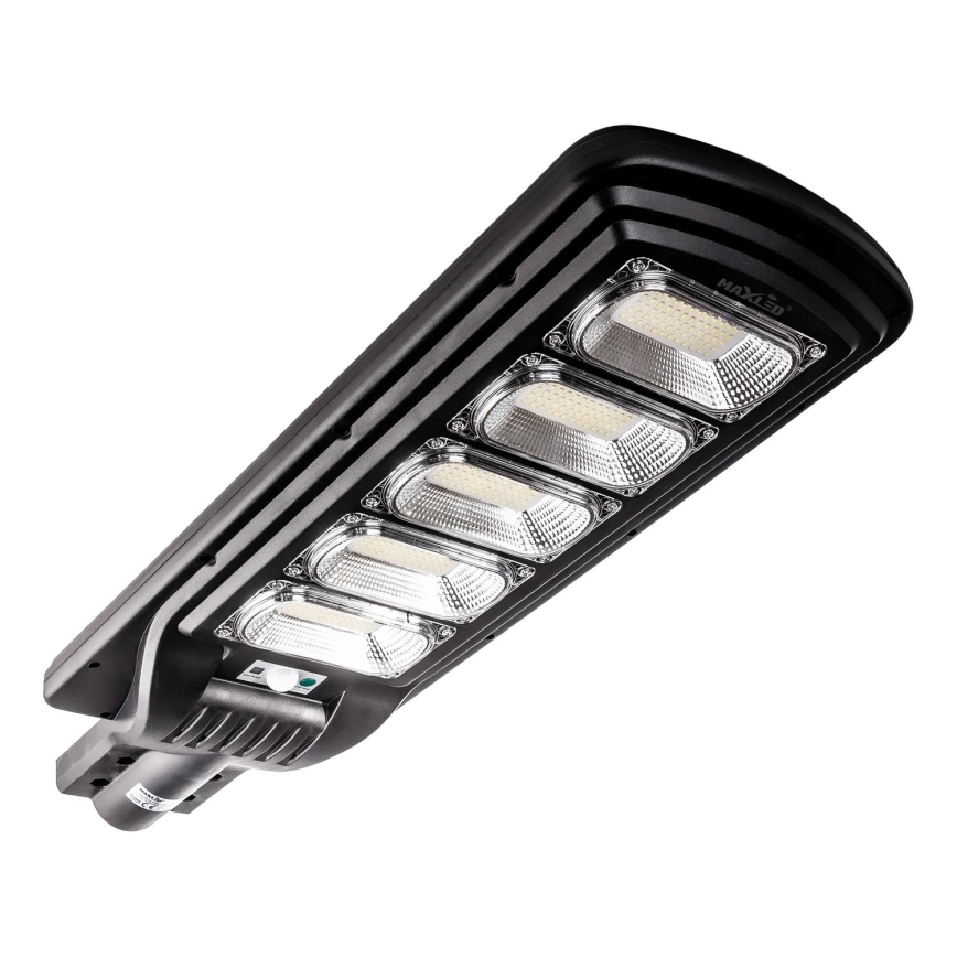 LED Dimbare zonne-straatlantaarn met sensor LED/300W/6V 16500 mAh 6500K IP65 zwart + afstandsbediening