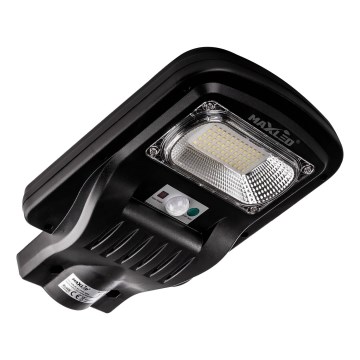 LED Dimbare zonne-straatlantaarn met sensor LED/60W/6V 5500 mAh 6500K IP65 zwart + afstandsbediening