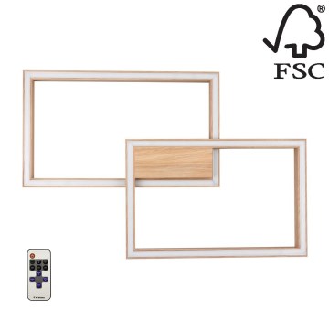 LED Dimlicht RAMME LED/48W/230V + AB mat eiken - FSC-gecertificeerd