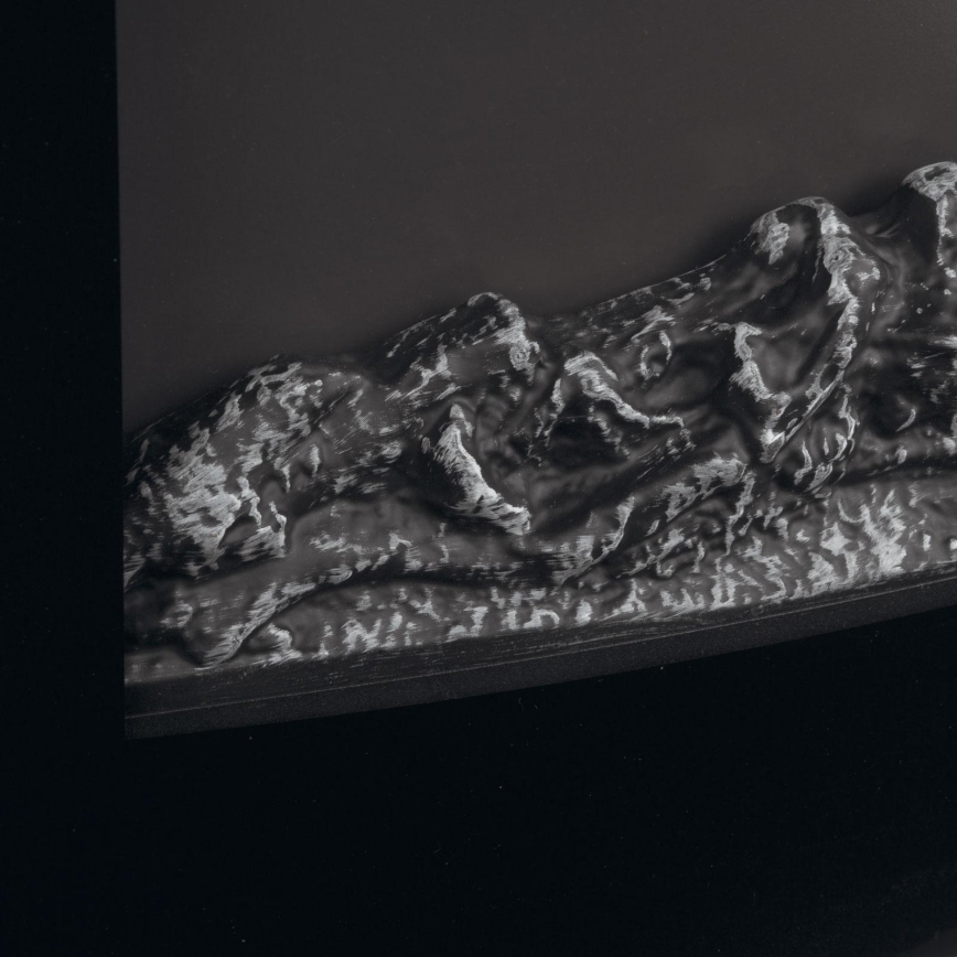 LED elektrische haard met verwarming LED/2000W/230V + afstandsbediening