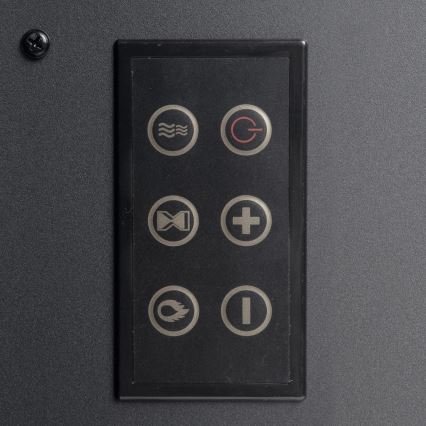 LED elektrische haard met verwarming LED/2000W/230V + afstandsbediening