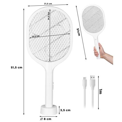 LED Elektrische insectenval 2in1 800 mAh/5V