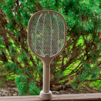 LED Elektrische insectenvanger 2-in-1 500 mAh/5V beige