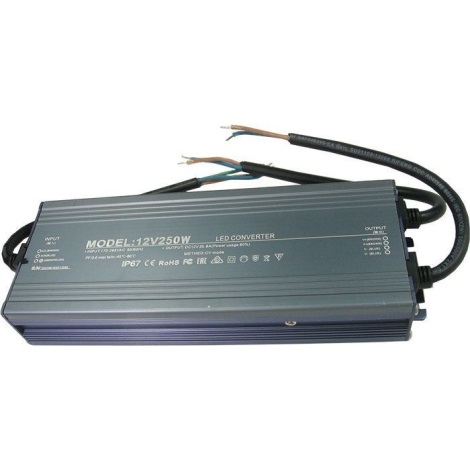 LED Elektronische transformator 250W/24V IP67