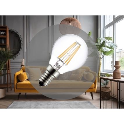 LED-filamentgloeilamp G45 E14/6W/230V 4000K