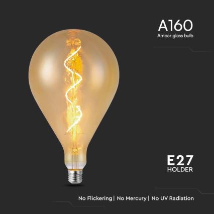 LED-filamentlamp A160 E27/4W/230V 1800K