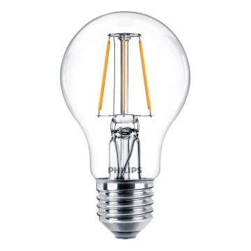 LED-filamentlamp Philips E27/4,3W/230V 4000K