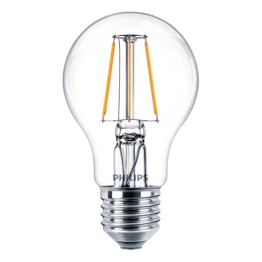 LED-filamentlamp Philips E27/4,3W/230V 4000K