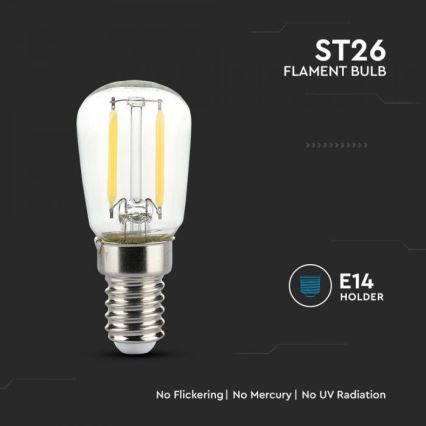 LED filamentlamp ST26 E14/2W/230V 6500K