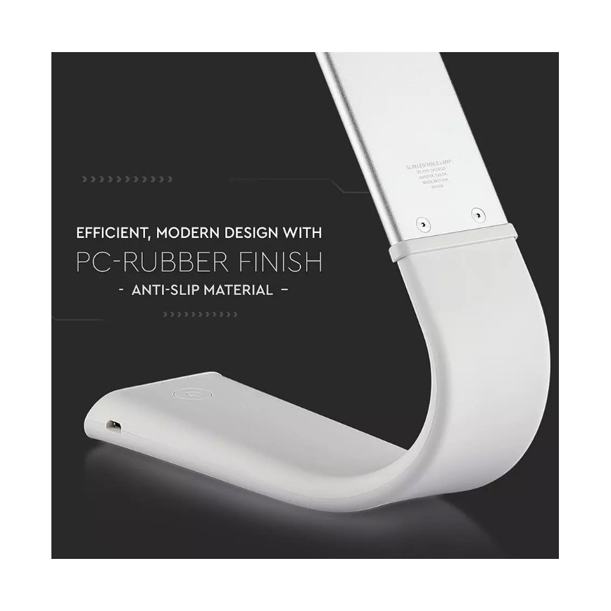 LED Flexibel dimbaar tafellamp LED/6,5W/5V 2000 mAh 3000K/4500K/6000K