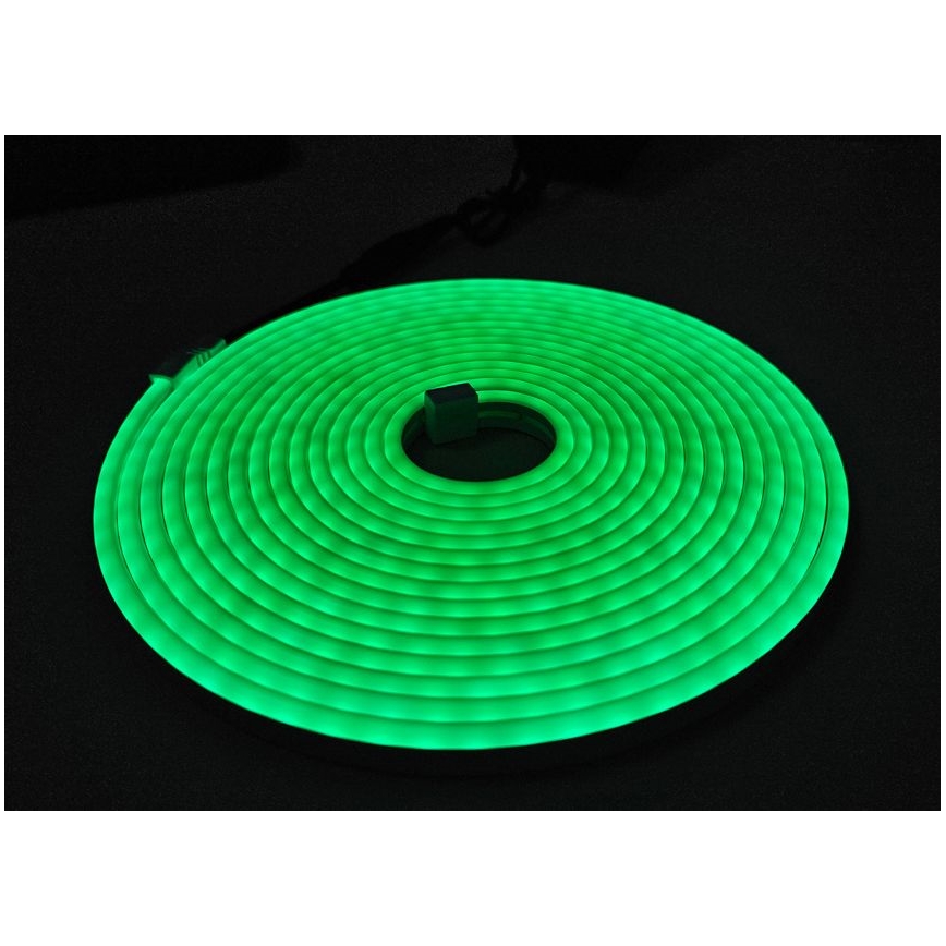 LED Flexibel strip NEON LED/10W/230V 5 m IP65 groen