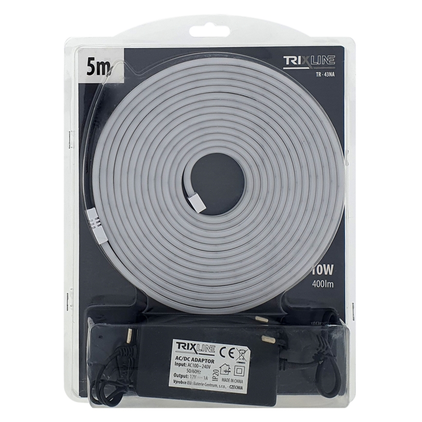 LED Flexibel strip NEON LED/10W/230V 5 m IP65 wit