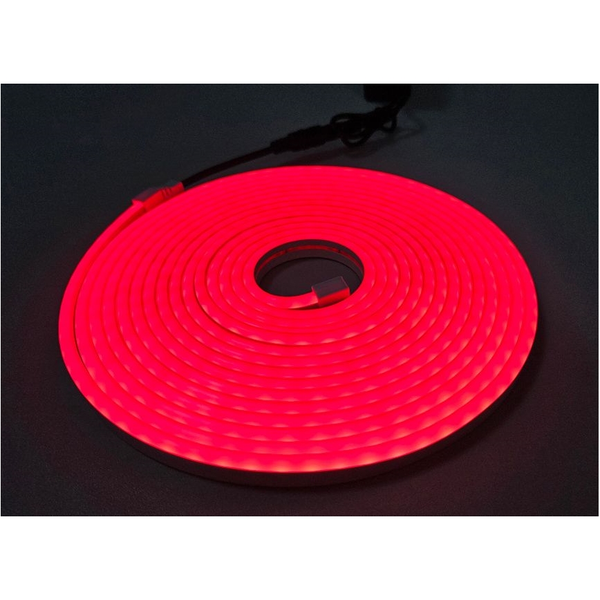 LED Flexibele strip NEON LED/10W/230V 5 m IP65 rood