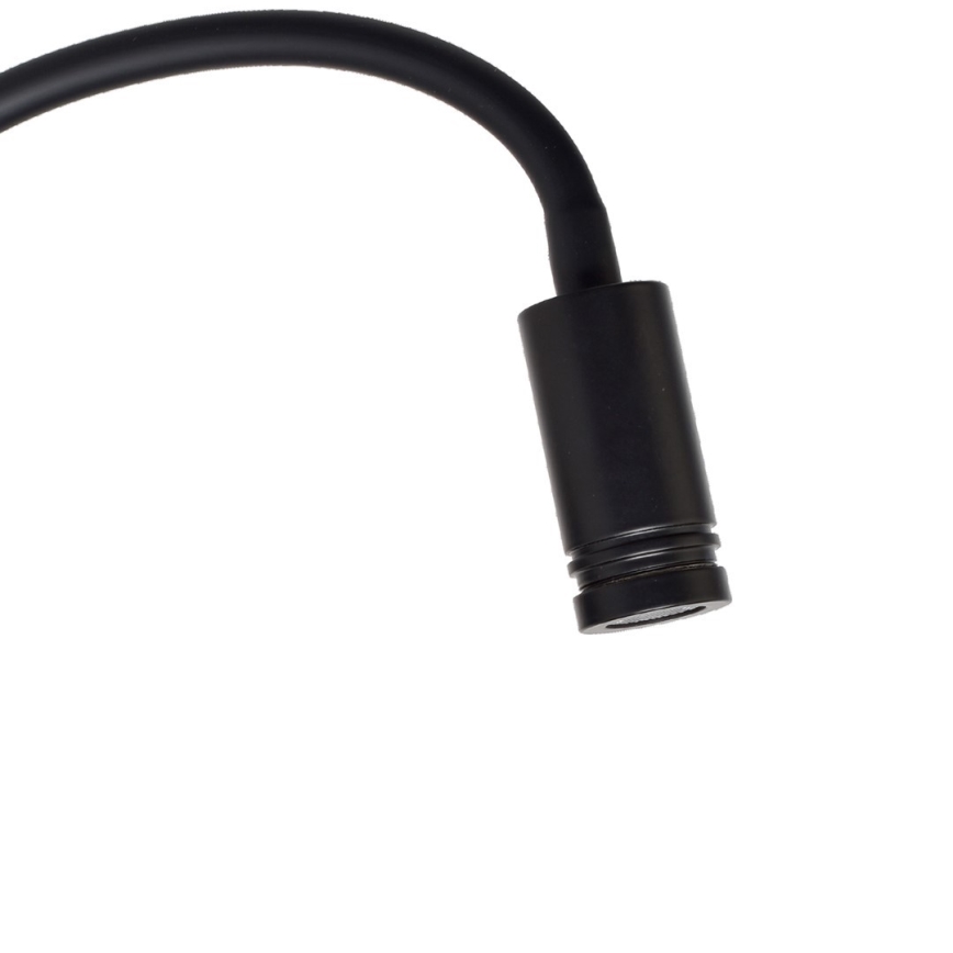 LED Flexibele wandlamp BASE 1xLED/8W+1xLED/2W/230V zwart/zilver