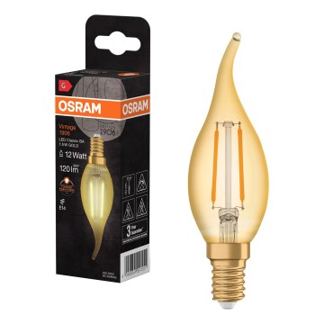 LED gloeilamp VINTAGE FILAMENT E14/1,5W/230V 2400K - Osram