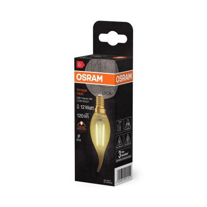 LED gloeilamp VINTAGE FILAMENT E14/1,5W/230V 2400K - Osram