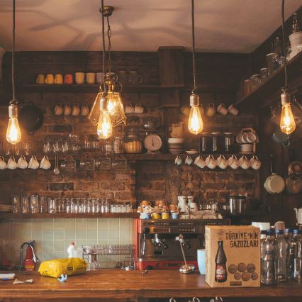 LED-gloeilamp VINTAGE ST64 E27/12W/230V 2200K - Aigostar