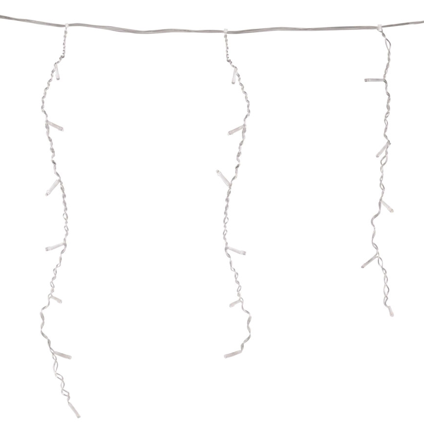 LED-gordijn ESTELLA 47xLED/8 functies 3,5 m warm wit