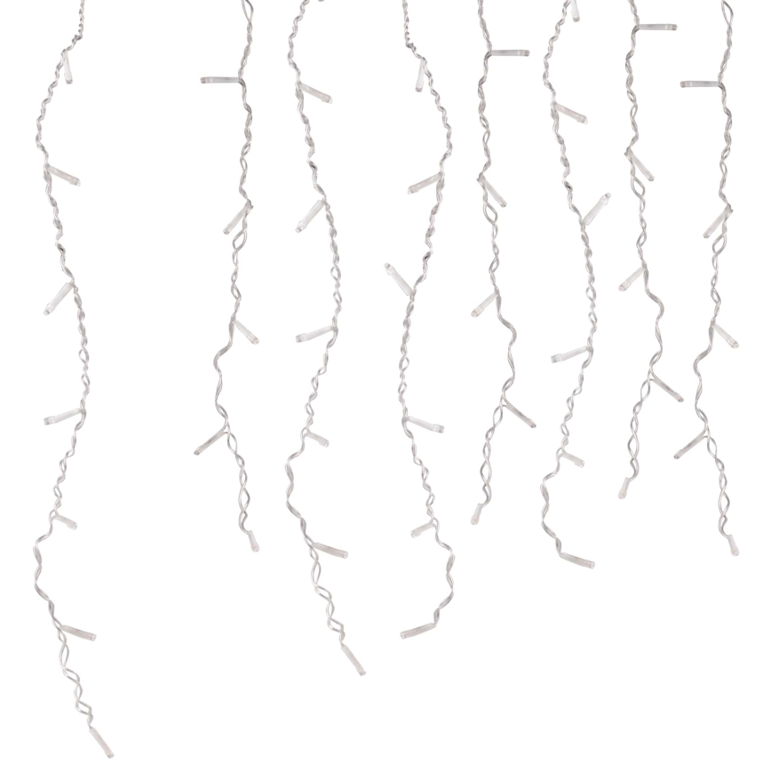 LED-gordijn ESTELLA 47xLED/8 functies 3,5 m warm wit