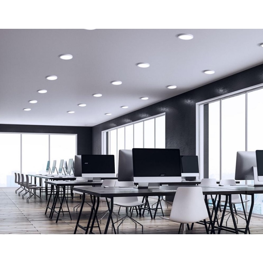 LED Hang plafondverlichting ALGINE 2in1 LED/18W/230V 3000K