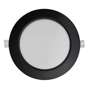 LED Hang plafondverlichting CIRCLE LED/12W/230V 4000K diameter 17 cm zwart