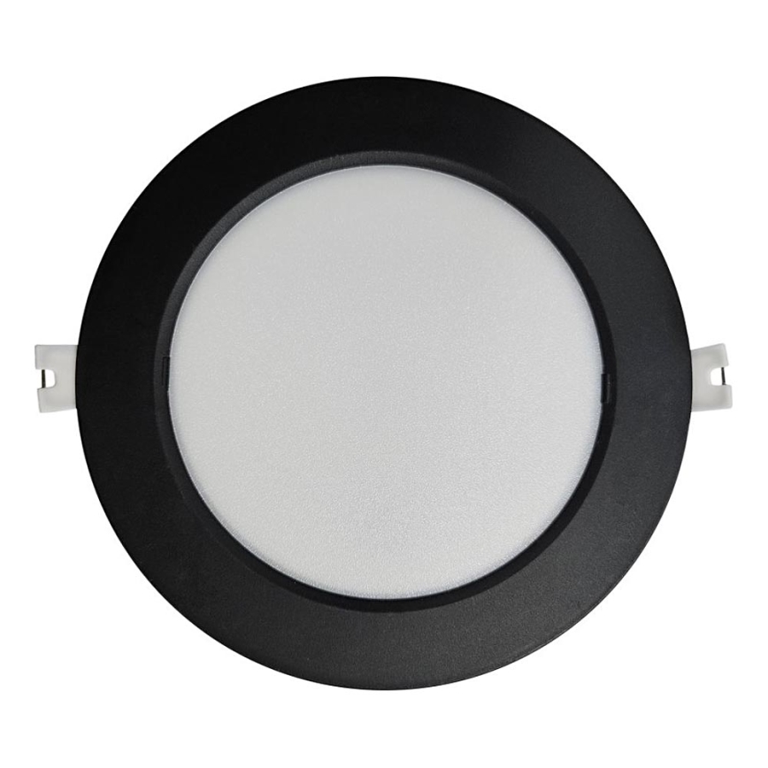 LED Hang plafondverlichting CIRCLE LED/12W/230V 4000K diameter 17 cm zwart