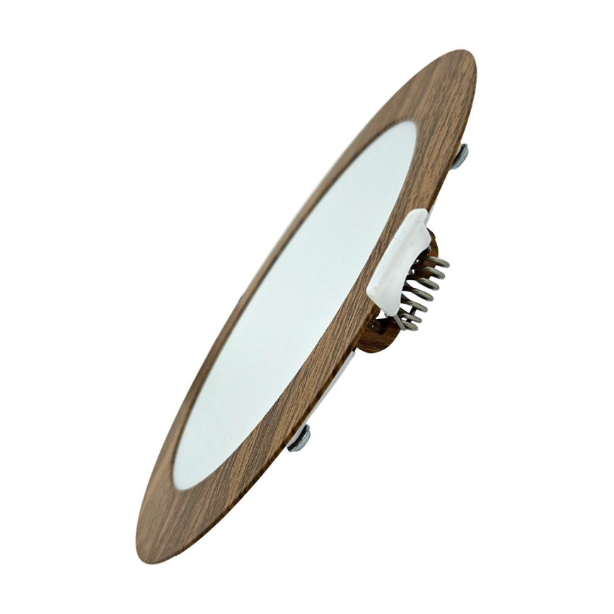LED Hang plafondverlichting CIRCLE LED/12W/230V 4200K diameter 16,7 cm bruin