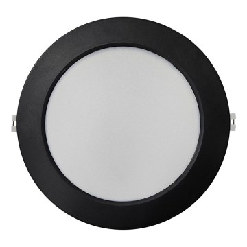 LED Hang plafondverlichting CIRCLE LED/18W/230V 4000K diameter 22 cm zwart