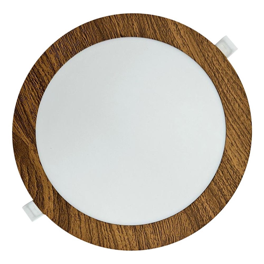 LED Hang plafondverlichting CIRCLE LED/18W/230V 4200K diameter 22 cm bruin