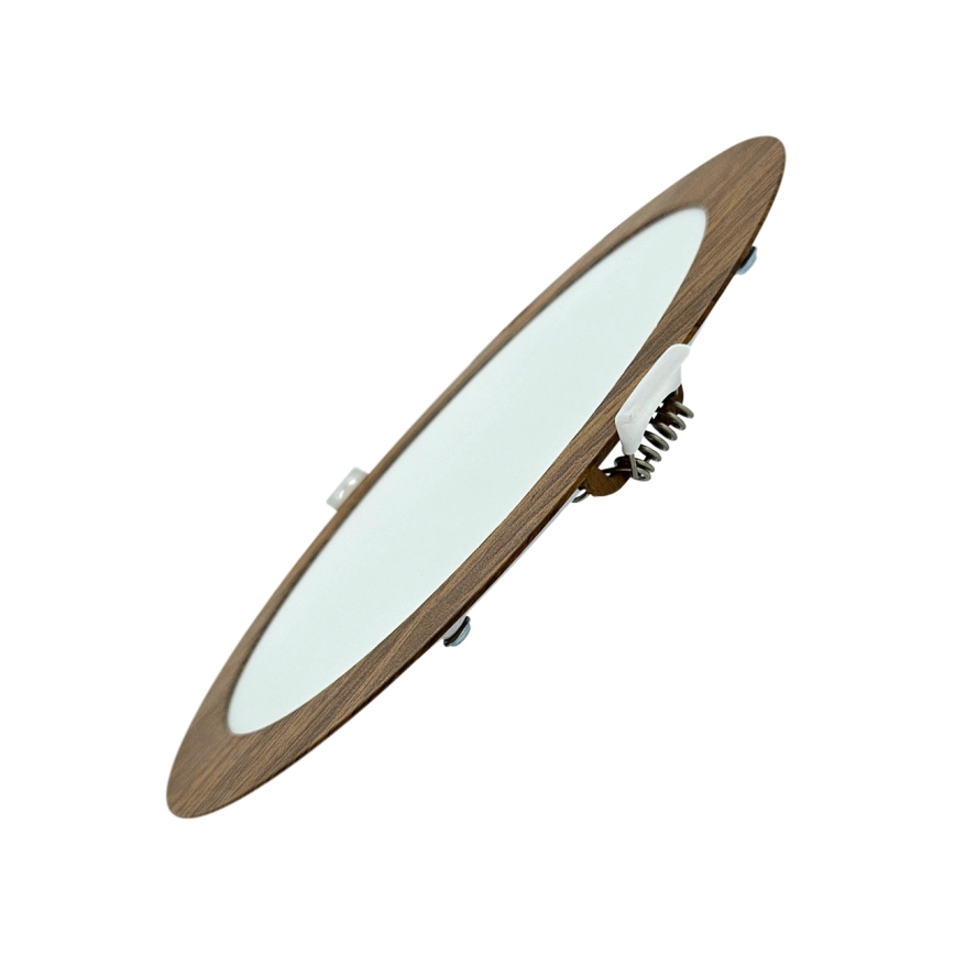 LED Hang plafondverlichting CIRCLE LED/18W/230V 4200K diameter 22 cm bruin
