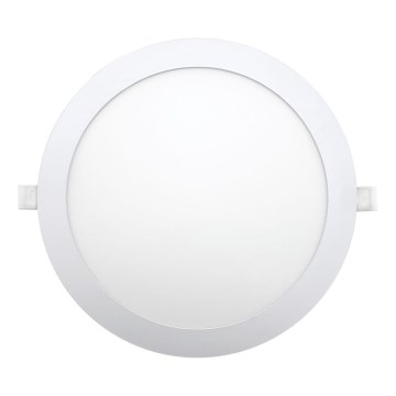 LED Hang plafondverlichting CIRCLE LED/24W/230V 6500K diameter 30 cm wit