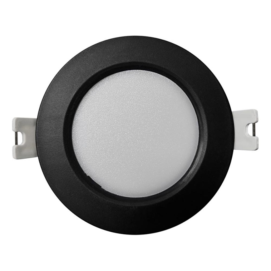 LED Hang plafondverlichting CIRCLE LED/3W/230V 4000K diameter 9 cm zwart