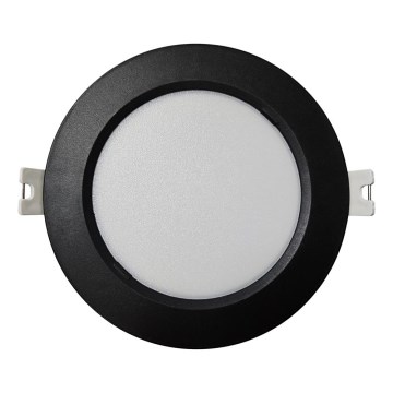 LED Hang plafondverlichting CIRCLE LED/6W/230V 4000K diameter 12 cm zwart