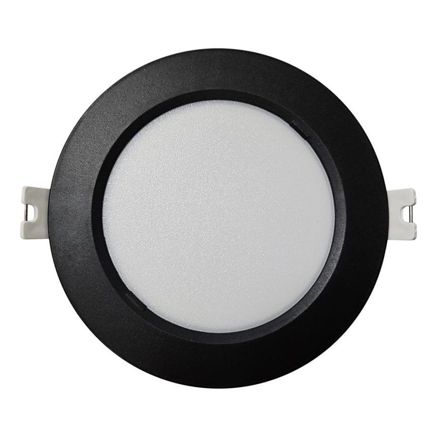LED Hang plafondverlichting CIRCLE LED/6W/230V 4000K diameter 12 cm zwart
