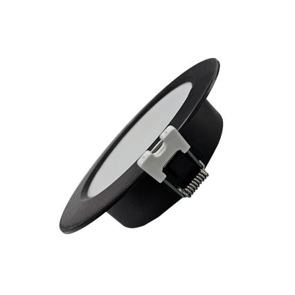 LED Hang plafondverlichting CIRCLE LED/6W/230V 4000K diameter 12 cm zwart