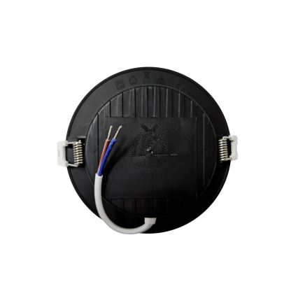 LED Hang plafondverlichting CIRCLE LED/6W/230V 4000K diameter 12 cm zwart