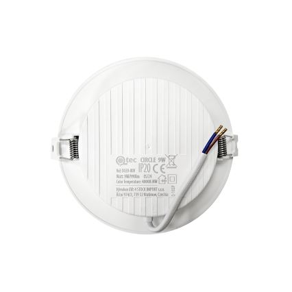 LED Hang plafondverlichting CIRCLE LED/9W/230V 4000K diameter 14,5 cm wit