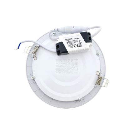 LED Hang plafondverlichting CIRCLE LED/9W/230V 6500K diameter 14,5 cm wit