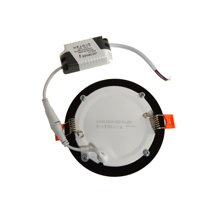 LED Hang plafondverlichting GERD LED/6W/230V 3000K zwart