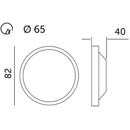 LED Hang plafondverlichting HALO LED/5W/230V 3000K
